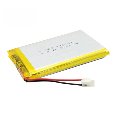 3.7V 5000mAh 105080 Lithium Polymer Cell Constant Current 1C